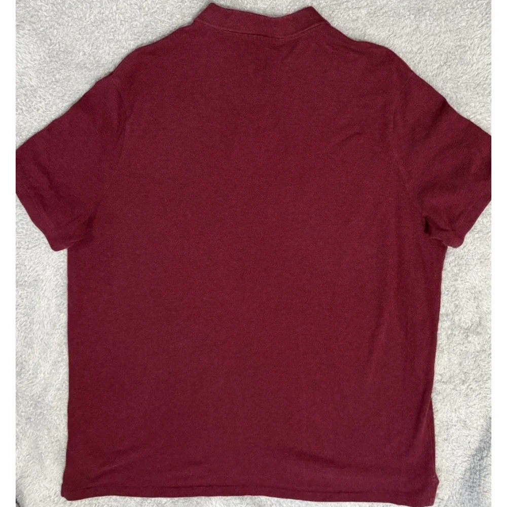 Polo Ralph Lauren Mens 2X Burgundy Polo Shirt Cotton Short Sleeve Classic Fit
